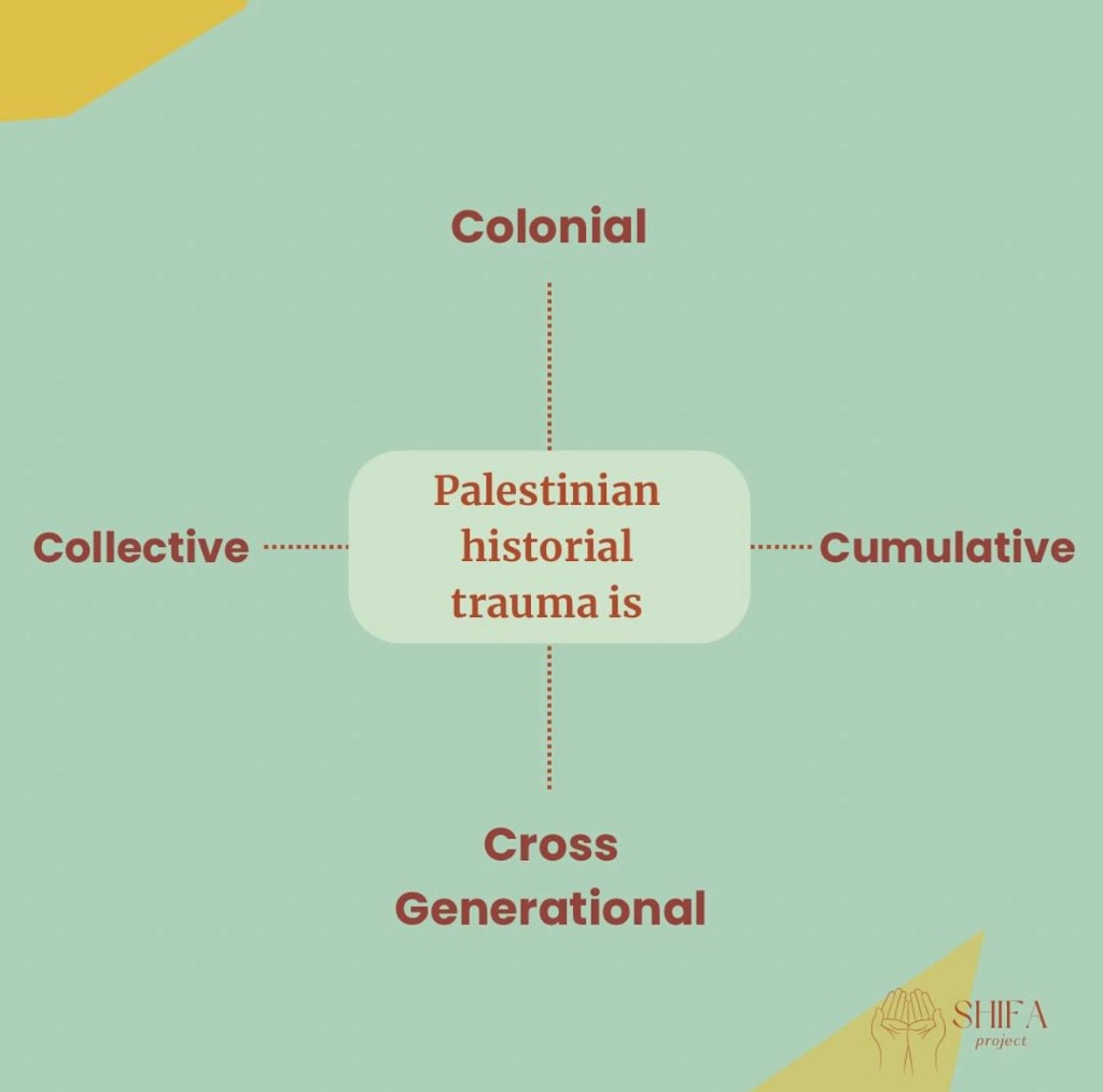SHIFA Project Palestinian Collective Trauma Infographic